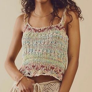 Free People NWT Palmetto Cotton Blend Knit Tank Top